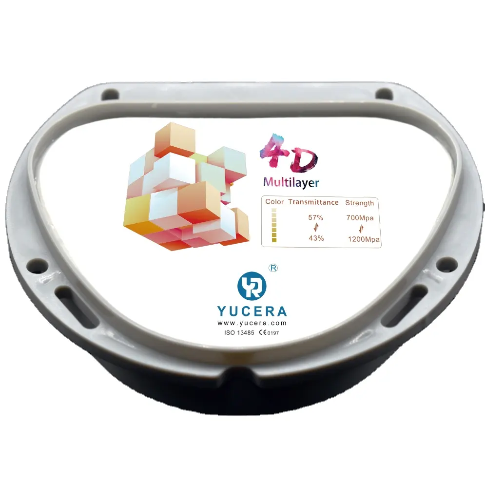 कृत्रिम दांतों zirconia डिस्क 4D प्रो बहुपरत और ब्लॉक के साथ संगत सभी खुले पाजी अभियान मिलिंग मशीन उच्च गुणवत्ता सीई/आईएसओ मानक