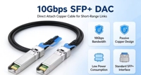 Kabel Tembaga Pasif 10G SFP+ DAC untuk Koneksi Switch Jaringan Uplink Rak Server Edge Komputasi Awan