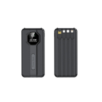 GEBRA K20 20000mAh 30000mAh Power Bank avec écran LED Ultra Mince et Portable Sortie 10W Câbles Type-C