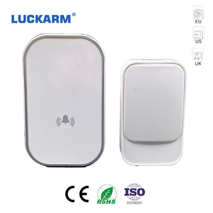 Sonnette de porte domestique 38 sonneries Sonnette auto-alimentée 4 volumes réglables EU US IP68 Sonnette sans fil étanche - Product Image 1