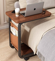 Table basse multifonctionnelle minimaliste moderne, table d'appoint de canapé mobile, table d'appoint de canapé mobile à double couche