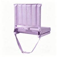 Chaise de stade moderne et portable en tube d'acier pliable avec dossier rembourré pour événements sportifs en plein air, festivals, vente en gros