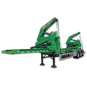 مقطورة شبه مقطورة جديدة لنقل الحاويات بطول 20 و40 قدمًا مع رافعة جانبية هيدروليكية للنقل بالشاحنات - Product Image 6