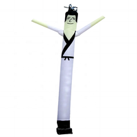 20ft karaté homme gonflable air danseur gonflable tube homme ondulé gars avec fleur