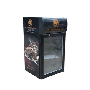 25L Mini Glass Door Counter Top Juice Đồ Uống Lạnh Hiển Thị Đồ Uống Showcase Cooler SC-25L