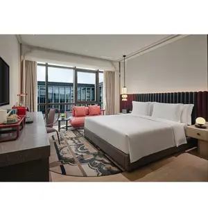 Insiemi moderni della camera da letto della mobilia dell'hotel della camera d'albergo di lusso della mobilia modulare della camera d'albergo a 5 stelle