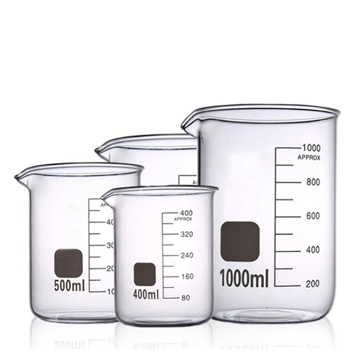100Ml 250Ml 1000Ml Peralatan Gelas Borosilikat Laboratorium Manufaktur Gelas Gelas Kimia Cangkir Mug
