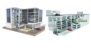 Sistema de apilamiento de elevador de estacionamiento de coche de acero de 3 niveles, apilador de carril, pantalla táctil, garaje automático hidráulico, equipo de estacionamiento comercial - Product Image 4