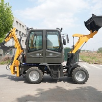 Pengiriman Gratis Euro 5 EPA Excavator Loader Backhoe Populer 4x4 Mini Backhoe Retro Excavator