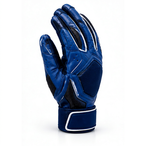 TOPLINE Blue Leather <b>Baseball</b> Batting <b>Gloves</b> Breathable Adjustable strap Closure Sports <b>Gloves</b> <b>Baseball</b> <b>gloves</b> for adults - Product Image 3
