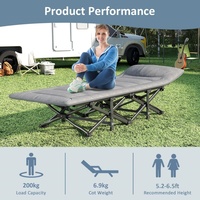 Lit pliant pour adultes Lit de camping portable Lit de camping pour la maison, le bureau, les voyages