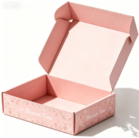 Boîtes d'expédition noires écologiques biodégradables recyclables réutilisables avec logo personnalisé imprimé, enveloppes en carton ondulé avec doublure en mousse