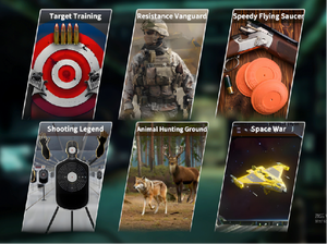 Simulator Tembak Elektrik Interaktif Nirkabel 6in1 Berkualitas Tinggi untuk Anak-Anak dengan Proyeksi Realistis oleh Pistol - Product Image 2