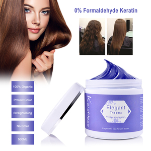 Traitement capillaire lissant à la kératine brésilienne sans fumée sans odeur traitement à la kératine sans formaldéhyde pour tous les types de cheveux - Product Image 3