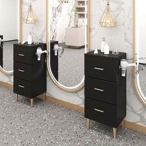 Modern Luxury Professional Hair Salon Equipment 2-Layer Portable <b>Working</b> <b>Trolley</b> Metal Material for Home Hotel Living Room Use - Product Image 2
