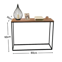 Meubles de salon industriels de producteur haut de gamme Table console en bois MDF avec pieds en métal