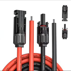 Bridge Solar Photovoltaic Extension Line Connector <b>Drones</b> <b>Accessories</b> Modules Customizable Size Cu/PVC Material Black+Red Color - Product Image 5