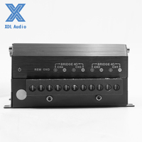 Amplifier Mobil Kelas D EVO Series EVO6 800.4 Super Mini High End untuk Sistem Audio dengan Crossover dan Equalizer
