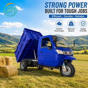 Tricycle semi-fermé à 3 roues, moto à moteur puissant et fiable pour l'agriculture intensives - Vente chaude - Product Image 4