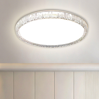 Plafonnier LED Rond Minimaliste Moderne avec Cache en Acrylique, Large Plage de Tension, Haute Luminosité, Économe en Énergie pour Chambre, Appartement, Couloir