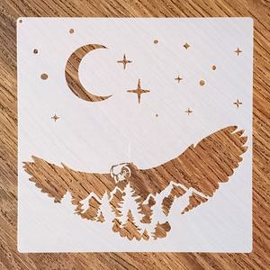 Pochoirs muraux en plastique personnalisés pour <span class=keywords><strong>animaux</strong></span> sauvages, grands pochoirs pour peinture à l'aérographe, pochoirs muraux réutilisables pour la peinture - Product Image 3