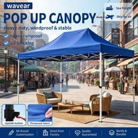 Tente d'événement extérieure commerciale 3x3, 3x4,5, 3x6m, abri portable pour stand de marché et promotion commerciale