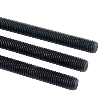 High Performance A193 B7/B7M Full Thread Carbon Steel Black Oxide M16 X 1 Grade 4.8 8.8 10.9 12.9 Threaded Stud Screw Rod
