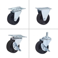 Roulettes industrielles légères en polypropylène de 1,5, 2, 2,5 et 3 pouces (40/50/63/75 mm) pour équipements d'intérieur