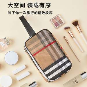 Dropshipping Shopify Ensemble de maquillage et de toilette 3 pièces en maille transparente à double couche, grande capacité pour le voyage - Product Image 5