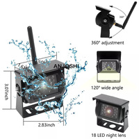 Caméra de recul sans fil pour camions, voiture, camping-Car, Van, 7 pouces, système de surveillance HD, caméra de recul, caméra de recul