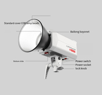 Lumière vidéo LED FOSOTO avec trépied de 2 m, 150~300W COB, monture Bowens, éclairage photo FF150XS/FF200XS/FF300XS avec télécommande
