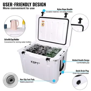 Factory Price Customized Large Capacity 62L Rotomolding Cooler Box Picnic Insulated Ice Chest For Drinks