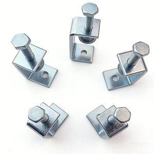 Serre-joint en C robuste <span class=keywords><strong>à</strong></span> tête hexagonale en acier galvanisé pour le travail du bois, la soudure, le travail des métaux et la fixation en construction - Product Image 5