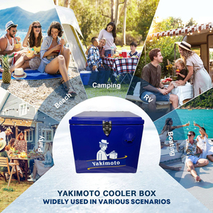 Nevera Portátil Clásica de Metal de <span class=keywords><strong>15</strong></span> <span class=keywords><strong>Litros</strong></span> para Acampar, Viajar, Barbacoa, RV, Picnic, Fiesta, Pesca, Hogar - Product Image 6