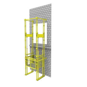0.3टन 0.5टन 2टन चार-स्तंभ रेल इलेक्ट्रिक हाइड्रोलिक लिफ्टिंग प्लेटफॉर्म फ्रेट लिफ्ट इलेक्ट्रिक लिफ्ट कार्गो लिफ्ट - Product Image 4