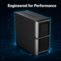 Server Tower Kustom 2 Socket P+ (LGA4189), Kompatibel dengan Zhaoxin 4000032C untuk Grafik CAD 3D