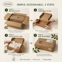 Boîte d'expédition personnalisée en kraft avec intérieur coloré CMYK, boîte cadeau d'anniversaire personnalisée, emballage pour abonnement, vente en gros