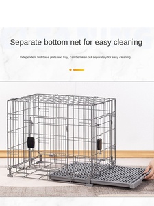 Stevige kunststof hondenkooi met knoopsluiting, makkelijk schoon te maken, milieuvriendelijk dierenhuis voor kleine rassen, stijlvolle woonkamer dierenmand - Product Image 5