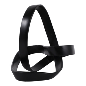 Scultura a nodo in alluminio, decorazione moderna, statuetta per casa, ufficio, bagno, soggiorno, ornamento elegante - Product Image 3