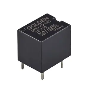 Relè dorati GYB-1C-12D 5a 10a 20a 12VDC relè piccolo 5pin SPNO SPDT 0.6W 0.8W relè automatico di sicurezza di protezione dell'alimentazione 12vdc