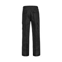 Bas prix pantalon de chef 65 polyester 35 coton durable personnalisé noir uniforme d'ingénieur en mécanique pantalon de travail zippé pour hommes