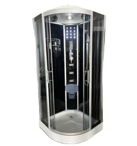 Transparent Glass Door Bathroom Aluminum Frame Modern Style Shower Room Cabin With Steam And Fm Salle De Bain