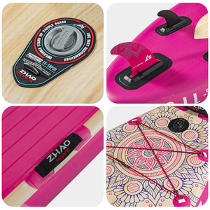 Có thể điều chỉnh nhôm mái chèo + Bơm tay Inflatable sup Board 11'x34''inflatable Yoga đứng lên mái chèo bảng - Product Image 2