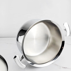 Casserole à large bord en acier inoxydable 304 Casseroles à <span class=keywords><strong>induction</strong></span> 3 plis <span class=keywords><strong>pour</strong></span> la cuisine à domicile - Product Image 5