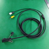 Otomobil ve Elektronik Uygulamalar için 4 Pinli PVC Dış Mekan Düz Kalıplı RCA AV Kablo Demeti