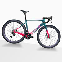 MINICE R1 T800+Mitsubishi TR50 Carbon Aero Rennrad mit Interner Kabelführung Di2 24-Gang Elektronische Schaltung Normales Pedal