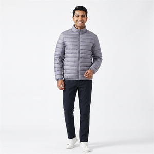 Blousons d'hiver pour hommes faciles à porter avec logo personnalisé sur le devant, en tissu toile respirant et à séchage rapide - Product Image 1