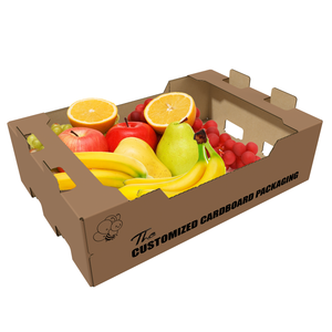 Bán buôn Miễn phí thiết kế trái cây cà chua carton chuối Đóng gói hộp sóng hộp rau bao bì các tông vận chuyển hộp - Product Image 1