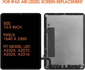 Pantalla Lcd para iPad pro AIR 2 air3 9,7 7th 8th 12,9 2020 2nd gen pantalla a1475 <span class=keywords><strong>a1567</strong></span> a1652 a1673 a2270 a2229 - Product Image 4