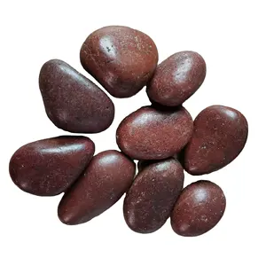 Xiamen China Red Polish Tumbled Pebble Stone